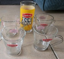 LOT TASSES + VERRES LIPTON
