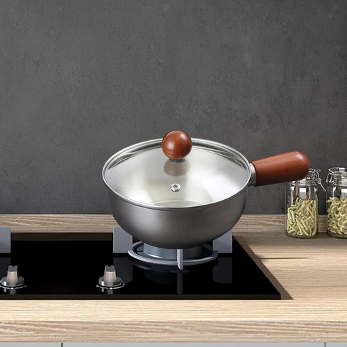 Saucepan inox poignée bois - saucepan,