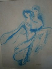 DESSIN ANCIEN "COUPLE DE