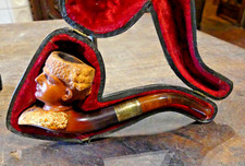 PIPE EN ÉCUME DE MER SCULPTÉE " le toréadors "