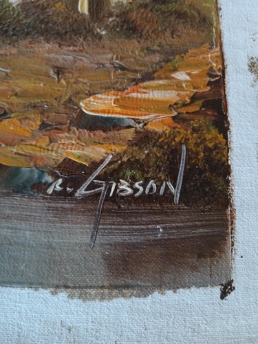 Peinture huile sur toile très - sur,