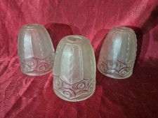 3 tulipes art déco verre