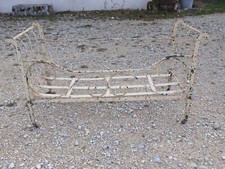 *LIT DE POUPEE ANCIEN FER Forgé XIXe pour GRANDE POUPEE fer peint JUS GRENIER D