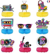 9 Pièces Décoration de Table Centre de Table Anniversaire Décorations de Fête An