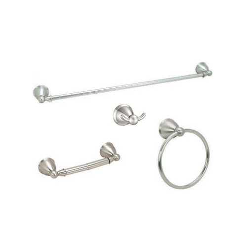 4pc satin nickel - nickel, bath