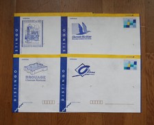 FRANCE LOT DE 4 ENVELOPPES DISTINGO RETOUCHEES CHARENTE MARITIME NEUVES