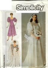  ??✂8426 PATRON SIMPLICITY VINTAGE ROBE DE MARIEE OU CORTEGE  38 AU 42  