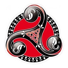triskell rouge Bretagne Breizh