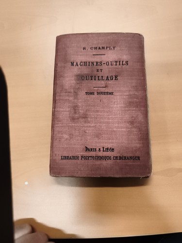 Livre ancien machines outils - ancien, machines-outils