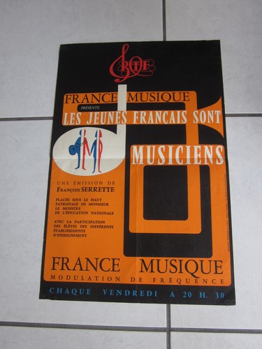 Affiche originale ortf 1968 - affiche,