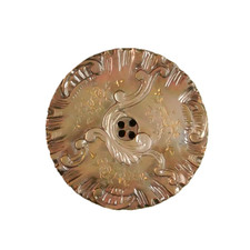 Bouton ancien - Nacre gravée
