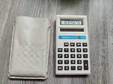 ★ OLYMPIA SLD 7110 solaire calculatrice CALCULETTE - fabriqué au JAPON + étui TI