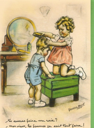 Germaine bouret carte postale - bouret,