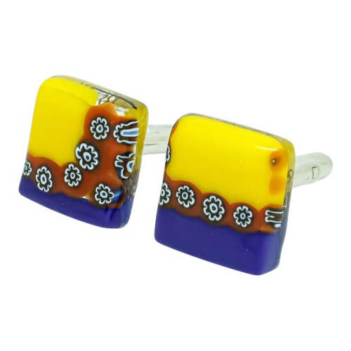 Boutons manchette verre - de,