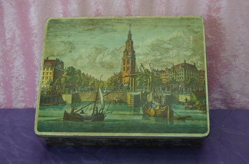 Ancienne boite metal - ancienne, gateau