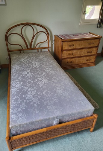 Chambre complète rotin et - rotin,
