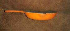 Ancienne Poele 2 Becs Le Creuset Fonte N 20 orange Cuisine art de la table