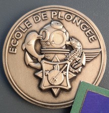 Coin ECOLE DE PLONGÉE Nageurs de Combat Commando Marine Hubert KHB Scaphandrier