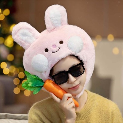 Peluche lapin chapeau