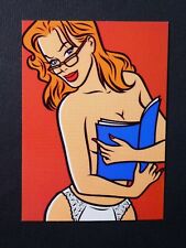 26 Walter Minus collectors Pin-up card ,1996 Pop Erotic Art, Angelique 1/1000