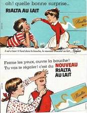 CHOCOLAT MENIER NOISIEL LOT DE 2 BUVARDS NOUVEAU    RIALTA  AU LAIT SODICO S.A.