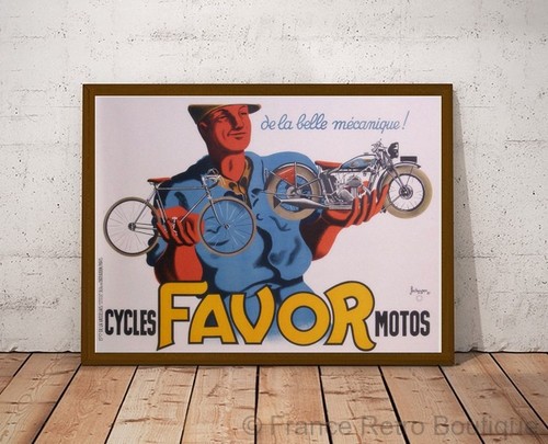 Poster affiche favor cycle - favor,