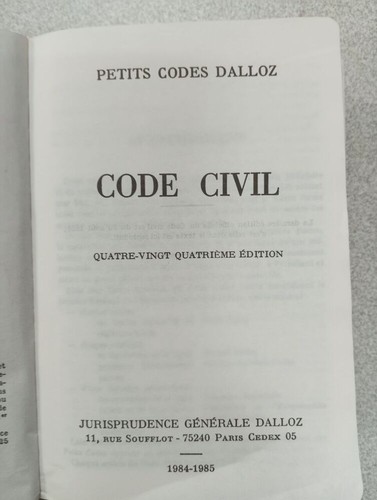 Petits codes dalloz code civil - dalloz,