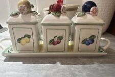 Villeroy & Boch 🍋FRENCH GARDEN🍋 Charm 3x Marmeladendose Vorratsdose Dose