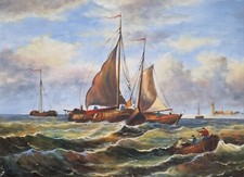 Tableau Peinture Bateaux Mer
