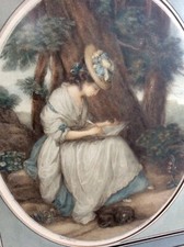 Estampe Couleur Fin XVIIIE - Bartolozzi D’après Angelica Kaufmann Encadré