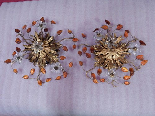 1970 paire appliques de - d'appliques,