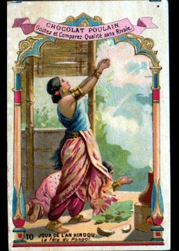 Image chromo poulain femme - poulain,