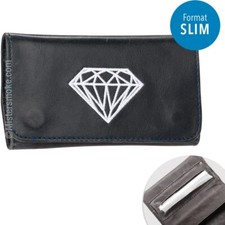 Blague à tabac LASIESTA NOIR DIAMANT - Regular courte ou Slim longue