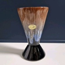 Ancien Vase En Grès Flammé