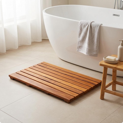 Tapis bain bois - de,