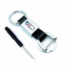 Porte clé  M Sport BMW LOGO Neuf sous blister vraie cuir fer inoxydable 