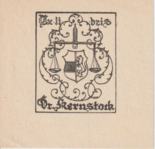 Ex-Libris DR  KERNSTOCK (balance)