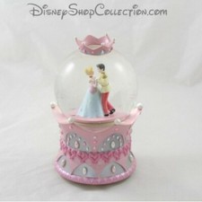 Snowglobe musical DISNEY Cendrillon couronne rose boule à neige 19 cm (MO)