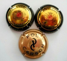 Lot de 3 capsules de champagne POL CARSON toutes différentes