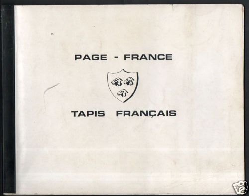 Catalogue tapis francais - francais, 1964