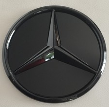 Logo Emblème Etoile Noir Brillant Calandre Mercedes W205 Classe C 2014-2018