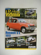 RETRO PASSION 211 RENAULT 5 1972-FIAT 500 GAMINE 1957-SUNBEAM TI -DAIMLER SP 250
