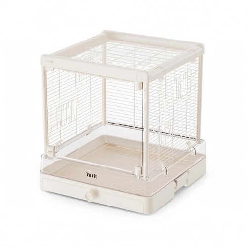 Cage perroquet carrée blanc - cage,