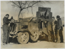 Spagna, Fronto de Madrid. Oficiales de Franco   Tirage argentique  18x24  