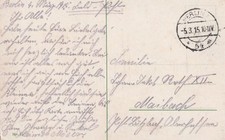 Feldpost 1915 Berlin
