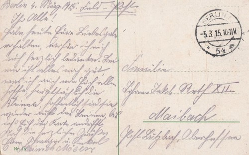 Feldpost 1915 berlin - feldpost,