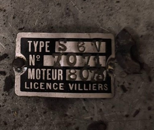 Plaque cadre moto - de,