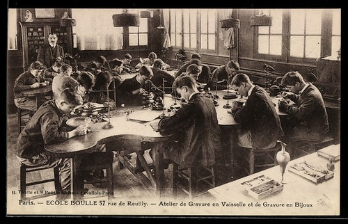 Cpa paris ecole boulle - ecole, 57