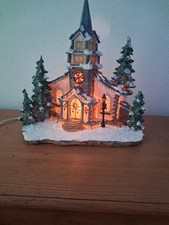 Village de Noël - Grande Eglise éclairée