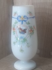 Ancien Vase en Opaline Décor